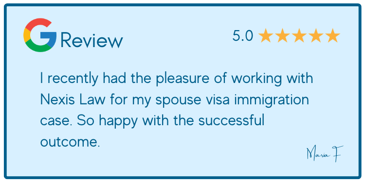 Review Spouse Visa Nexis Law
